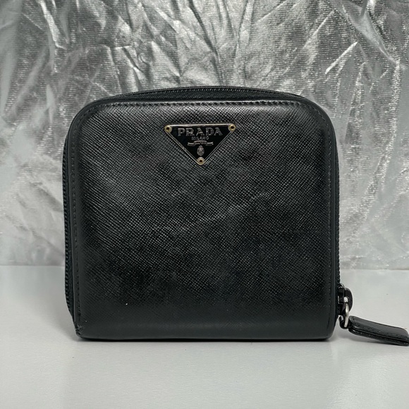 Prada French Wallet Saffiano Leather Compact - Picture 1 of 16